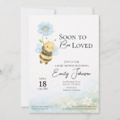 Bee Theme Baby Shower Invitation Einladung (Vorderseite)