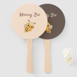 Bee Theme Baby Shower Mommy und Daddy Game Fan Fächer