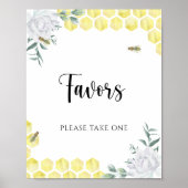 Bee theme wedding - Favors, bitte nehmen Sie ein P Poster (Vorne)