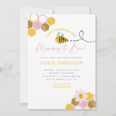 Bee Themed Baby Dusche Einladung (Vorderseite)