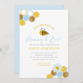 Bee Themed Baby Dusche Einladung (Vorne/Hinten)