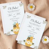 Bee Themed Baby Dusche Einladung