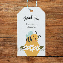 Bee Themed Baby Shower Fevor Box Geschenkanhänger