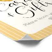 Bee Themed Cards And Gift Baby Shower Table Sign Poster (Ecke)