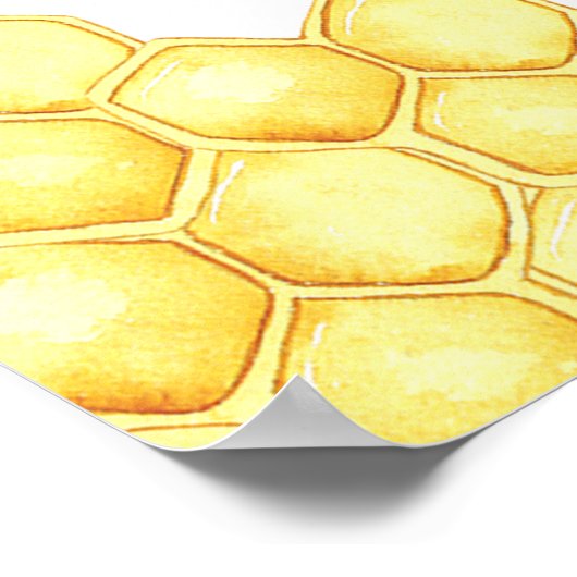 Bee Themed First Bee Day Birthday Party Poster (Ecke)