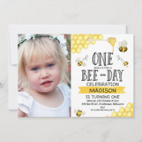 Bee Themed Foto Bee Day Erster Geburtstag Einladun