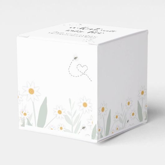 Bee Themed Gender Reveal Gunst Box Geschenkschachtel (Vorderseite)
