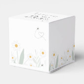 Bee Themed Gender Reveal Gunst Box Geschenkschachtel (Rückseite)