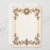 Bee-Themed Vintage Wedding Einladung Sun & Hone (Rückseite)