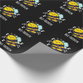 Bee-thoven Funny Music Bee Pun Dark BG Geschenkpapier (Ecke)