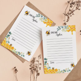 Bee Time Capsule Note Card Dankeskarte