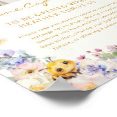 Bee Time Capsule Sign Poster (Ecke)