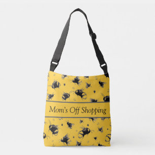 Bee Tote Bag   Kreuzung Geschenk für sie Tragetaschen Mit Langen Trägern