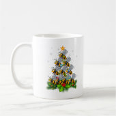 Bee Tree Christmas Funny Bee Christmas Lover Kaffeetasse (Links)
