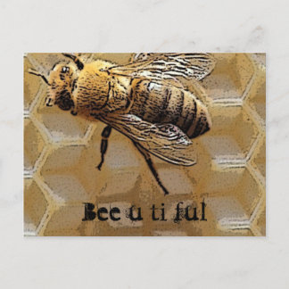 Bee u ti ful postkarte