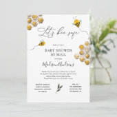 Bee uns einen Safe Baby Shower per Mail Einladung (Stehend Vorderseite)