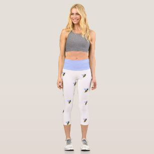 Bee Vibes – Süße minimalistische Yoga-Leggings für Capri Leggings