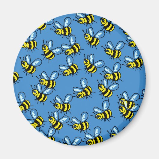 Bee Wallpaper Magnet (Vorne)