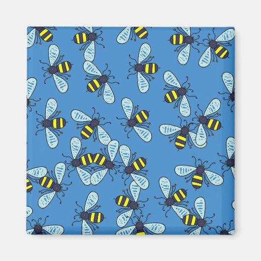 Bee Wallpaper Magnet (Vorne)