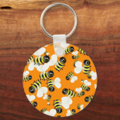 Bee Wallpaper Schlüsselanhänger (Vorderseite)