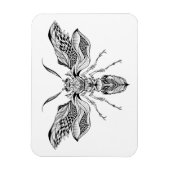 Bee-Wasp Tattoo Magnet (Vertikal)