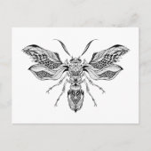 Bee-Wasp Tattoo Postkarte (Vorderseite)