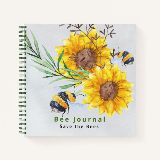BEE Watching Journal - Bienenzüchter und Retter Notizblock (Vorderseite)
