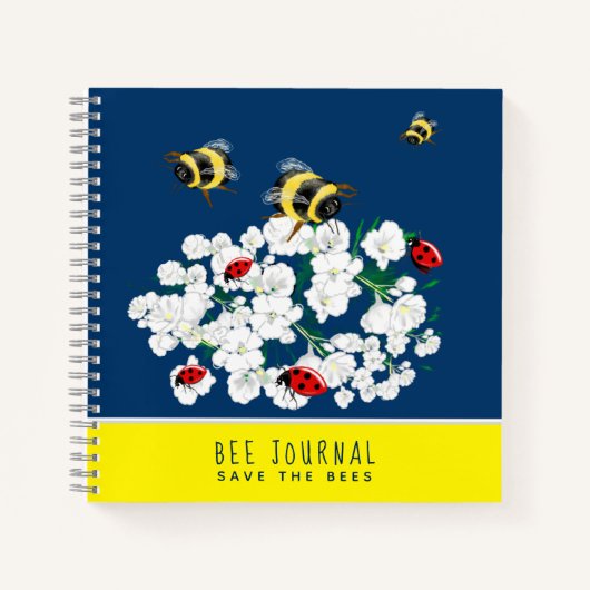 BEE Watching Journal - Bienenzüchter und Retter Notizblock (Vorderseite)