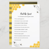 Bee Watercolor Finden Sie das Gast-Spiel (Vorne/Hinten)