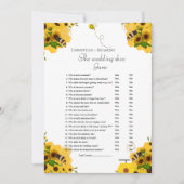 Bee Wedding Schuh Junggeselinnen-Abschied Game Car Ankündigung (Vorderseite)