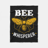Bee Whisperer - Funny Beekeeng &amp; Beekeeper  Fleecedecke (Vorderseite)