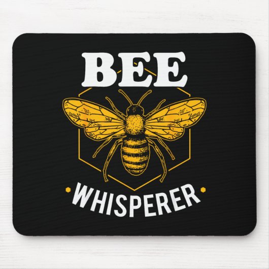 Bee Whisperer - Funny Beekeeng & Beekeeper Mousepad (Vorne)