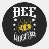 Bee Whisperer Runder Aufkleber (Vorderseite)