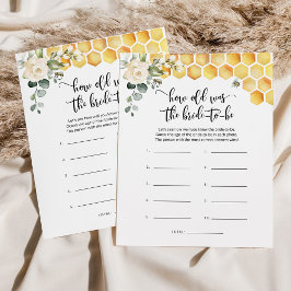 Bee Wie alt war die Braut, um Brautparty zu spiele