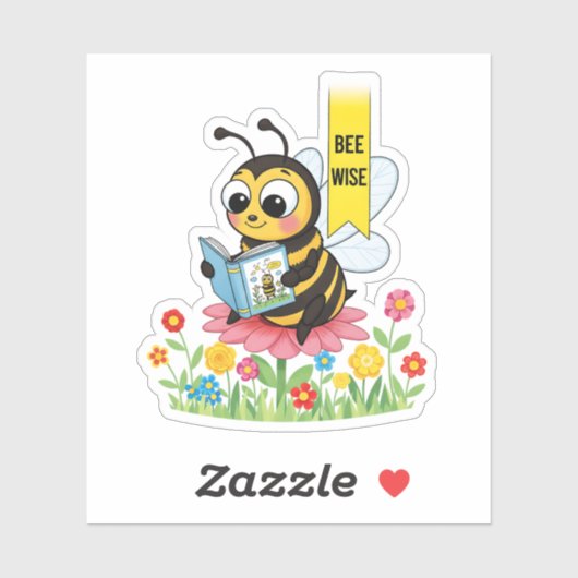 Bee Wise Sticker (Blatt)