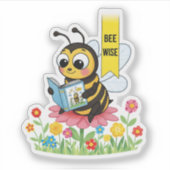 Bee Wise Sticker (Vorderseite)