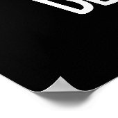 Bee-witch Funny Bee Pun Dark BG Poster (Ecke)