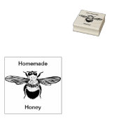 Bee Wood Art Briefmarke Gummistempel (Stempel)