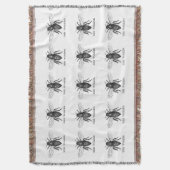 Bee Worker Honey Black Bumblebee Decke (Vorderseite Vertikal)