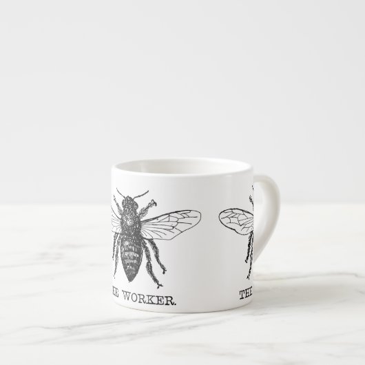 Bee Worker Honey Black Bumblebee Espressotasse (Vorderseite Rechts)