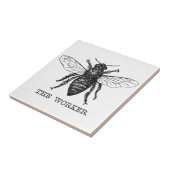 Bee Worker Honey Black Bumblebee Fliese (Seite)