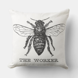 Bee Worker Honey Black Bumblebee Kissen