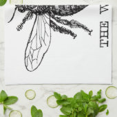 Bee Worker Honey Black Bumblebee Küchentuch (Gefaltet)