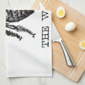 Bee Worker Honey Black Bumblebee Küchentuch (Viertel Falte)