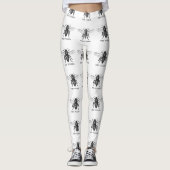 Bee Worker Honey Black Bumblebee Leggings (Vorderseite)