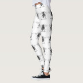 Bee Worker Honey Black Bumblebee Leggings (Links)