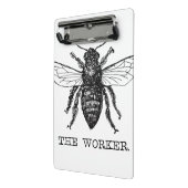 Bee Worker Honey Black Bumblebee Mini Klemmbrett (Gewinkelt2)