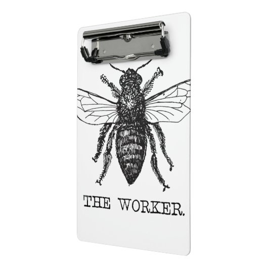 Bee Worker Honey Black Bumblebee Mini Klemmbrett (Gewinkelt2)