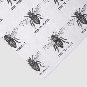 Bee Worker Honey Black Bumblebee Seidenpapier (Ausschnitt)