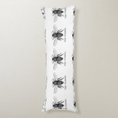 Bee Worker Honey Black Bumblebee Seitenschläferkissen (Vorderseite Vertikal)